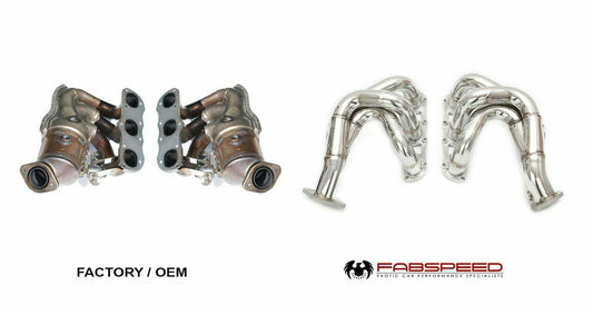 Fabspeed Porsche 981 Boxster/Cayman Long Tube Race Headers (FS.POR.981.LTRHDR)