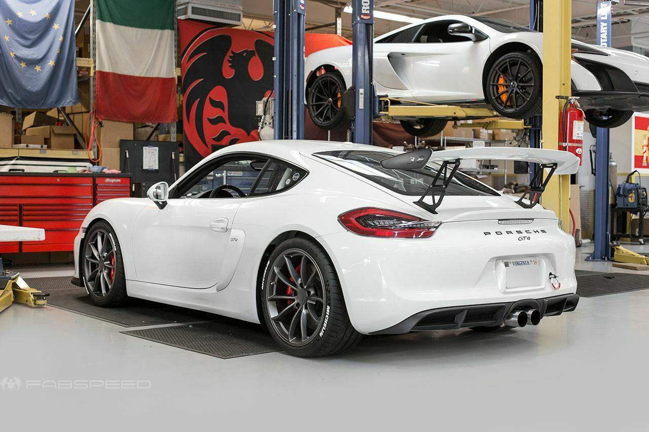Fabspeed Porsche 981 Cayman GT4 Single-Wall Tips (FS.POR.981GT4.SWTXR)
