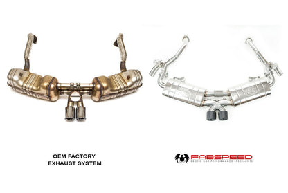 Fabspeed Porsche 987.2 Boxster / Cayman, Cayman R, Spyder TrackTec Valved Bypass Exhaust System 2009-2012 (FS.POR.9872.TTCXVC)