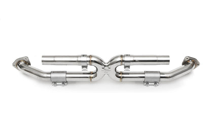 Fabspeed Porsche 991 Carrera Center Muffler Bypass X-Pipe Non-Valved Exhaust 2012-2016 (FS.POR.991.CMBX)