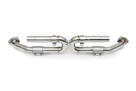Fabspeed Porsche 991 Carrera Center Muffler Bypass X-Pipe Non-Valved Exhaust 2012-2016 (FS.POR.991.CMBX)