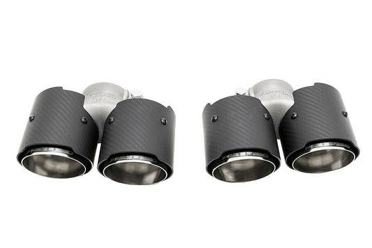 Fabspeed Porsche 991 Carrera Deluxe Quad-Style Tips NON-S / NON-PSE 2012-2016 (FS.POR.991.QDTSXX)
