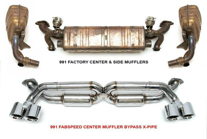 Fabspeed Porsche 991 Carrera Supersport X-Pipe Exhaust System 2012-2016 (FS.POR.991.SSXX)