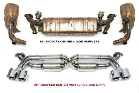 Fabspeed Porsche 991 Carrera Supersport X-Pipe Exhaust System 2012-2016 (FS.POR.991.SSXX)