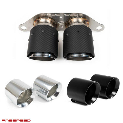 Fabspeed Porsche 991.2 GT3 / GT3 RS Deluxe Dual Style Tips 2017-2019 (FS.POR.9912GT3.DLTXX)