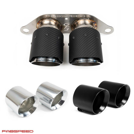 Fabspeed Porsche 991.2 GT3 / GT3 RS Deluxe Dual Style Tips 2017-2019 (FS.POR.9912GT3.DLTXX)
