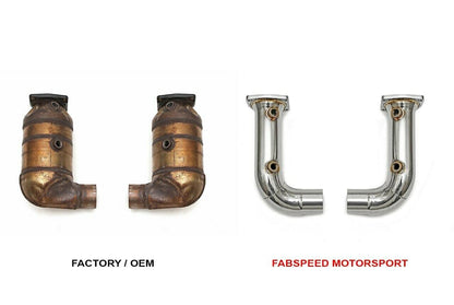 Fabspeed Porsche 991.2 Turbo / Turbo S Competition Link Pipes 2017 Onwards (FS.POR.9912T.CB)