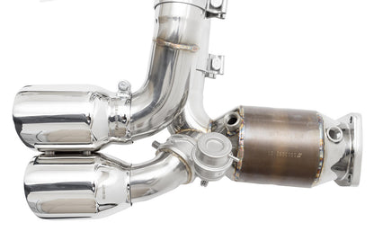 Fabspeed Porsche 991.2 Twin Turbo / Turbo S Valvetronic Supersport X-Pipe Exhaust System 2017-2020 (FS.POR.9912T.SSXXVQX)