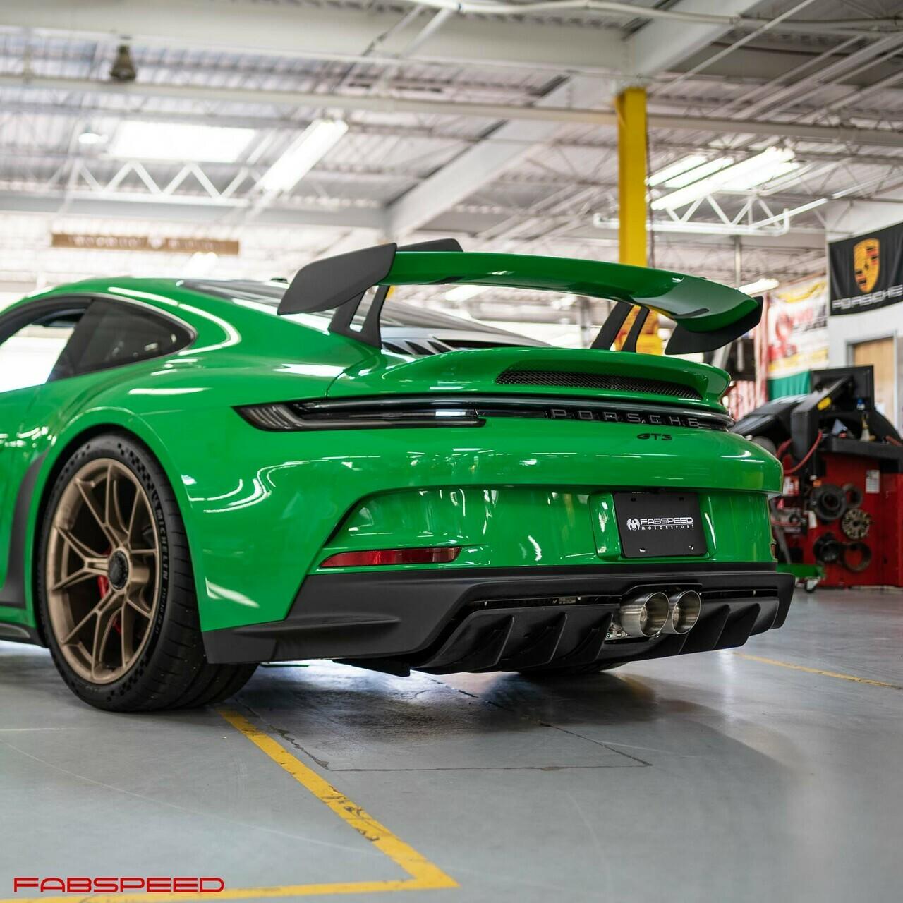 Fabspeed Porsche 992 GT3 / GT3 RS Deluxe Dual Style Tips 2022 Onwards (FS.POR.992GT3.DTXX)