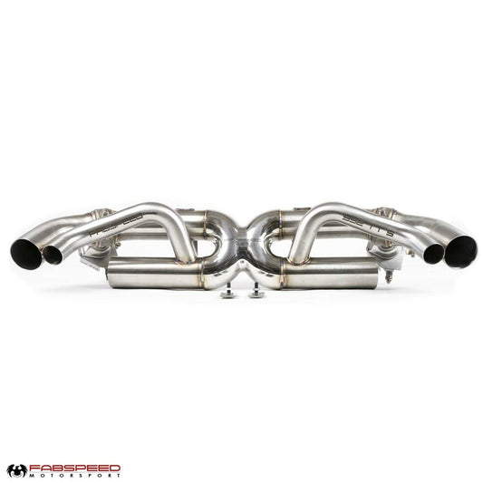 Fabspeed Porsche 992 Twin Turbo / Twin Turbo S Cat-Back Valvetronic Maxflo Exhaust System 2021 Onwards (FS.POR.992T.VLVX)