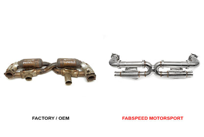 Fabspeed Porsche 993 Turbo Modular Competition Link Pipes. X-Pipe ONLY (FS.POR.993T.CBX)
