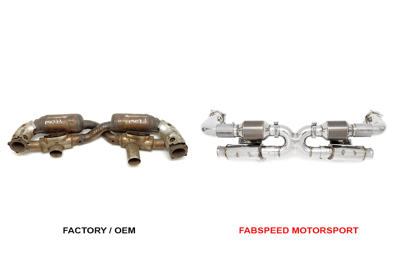 Fabspeed Porsche 993 Turbo Modular Sport Catalytic Converter X-Pipe 1995-1998 (FS.POR.993T.SCX)