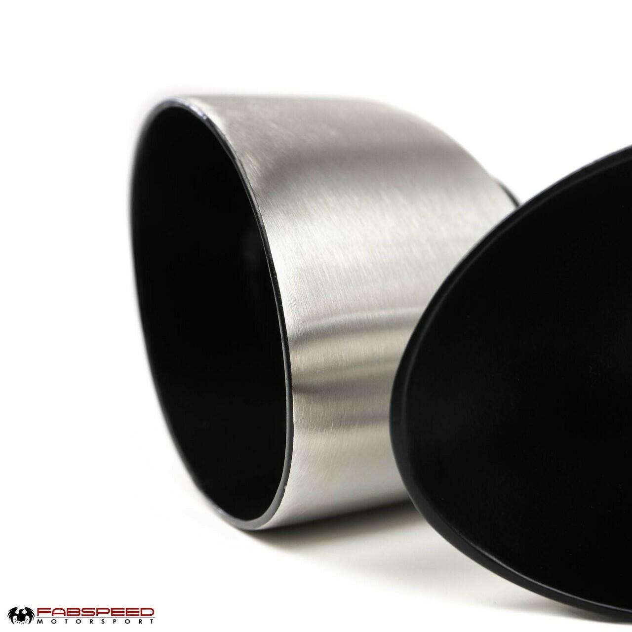 Fabspeed Porsche 993 Turbo Single Wall Oval Bolt-On Tips 1995-1998 (FS.POR.993T.SWOTXR)