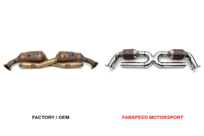 Fabspeed Porsche 996 Carrera Sport Catalytic Converter X-Pipe 1999-2004 (FS.POR.996.SCX)