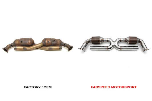 Fabspeed Porsche 996 Carrera Sport Catalytic Converter X-Pipe 1999-2004 (FS.POR.996.SCX)