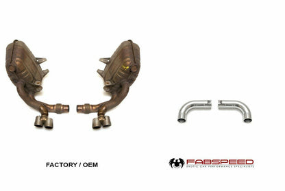 Fabspeed Porsche 997 Carrera Muffler Bypass Pipes 2005-2008 (FS.POR.997XXMB)