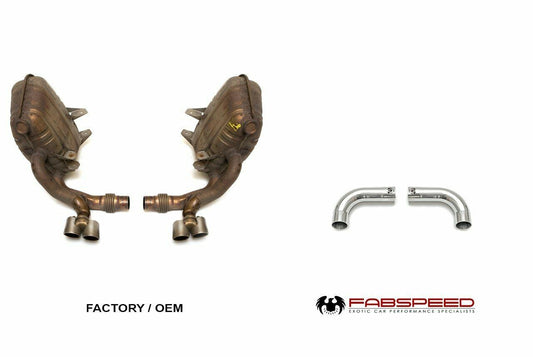 Fabspeed Porsche 997 Carrera Muffler Bypass Pipes 2005-2008 (FS.POR.997XXMB)