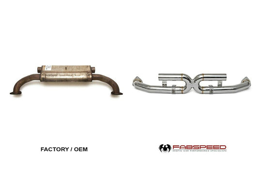 Fabspeed Porsche 997.2 Carrera Center Muffler Bypass X-Pipe 2009-2012 (FS.POR.9972.CMBPX)