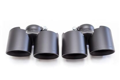 Fabspeed Porsche 997.2 Carrera Deluxe Quad-Style Tips 2009-2012 (FS.POR.9972.QDTX)