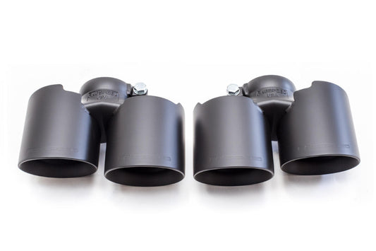 Fabspeed Porsche 997.2 Carrera Deluxe Quad-Style Tips 2009-2012 (FS.POR.9972.QDTX)