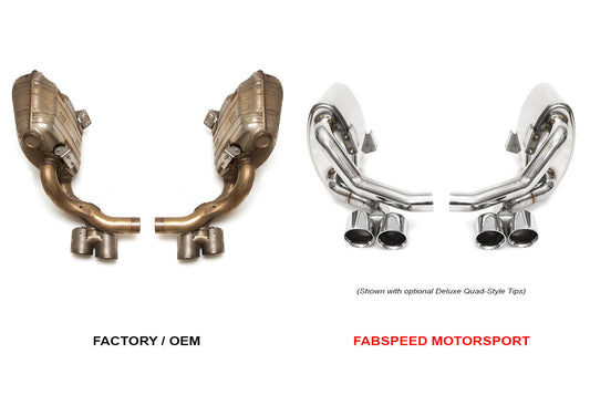 Fabspeed Porsche 997.2 Carrera Maxflo Performance Side Exhaust System 2009-2012 (FS.POR.9972.MAXX)