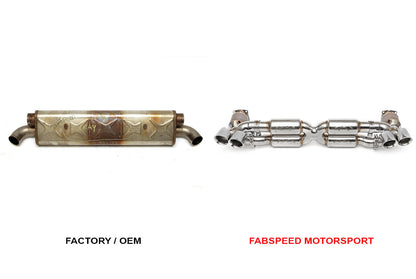 Fabspeed Porsche 997.2 Turbo / Turbo S Supersport X-Pipe Exhaust System 2010-2012 (FS.POR.9972T.SSXXX)