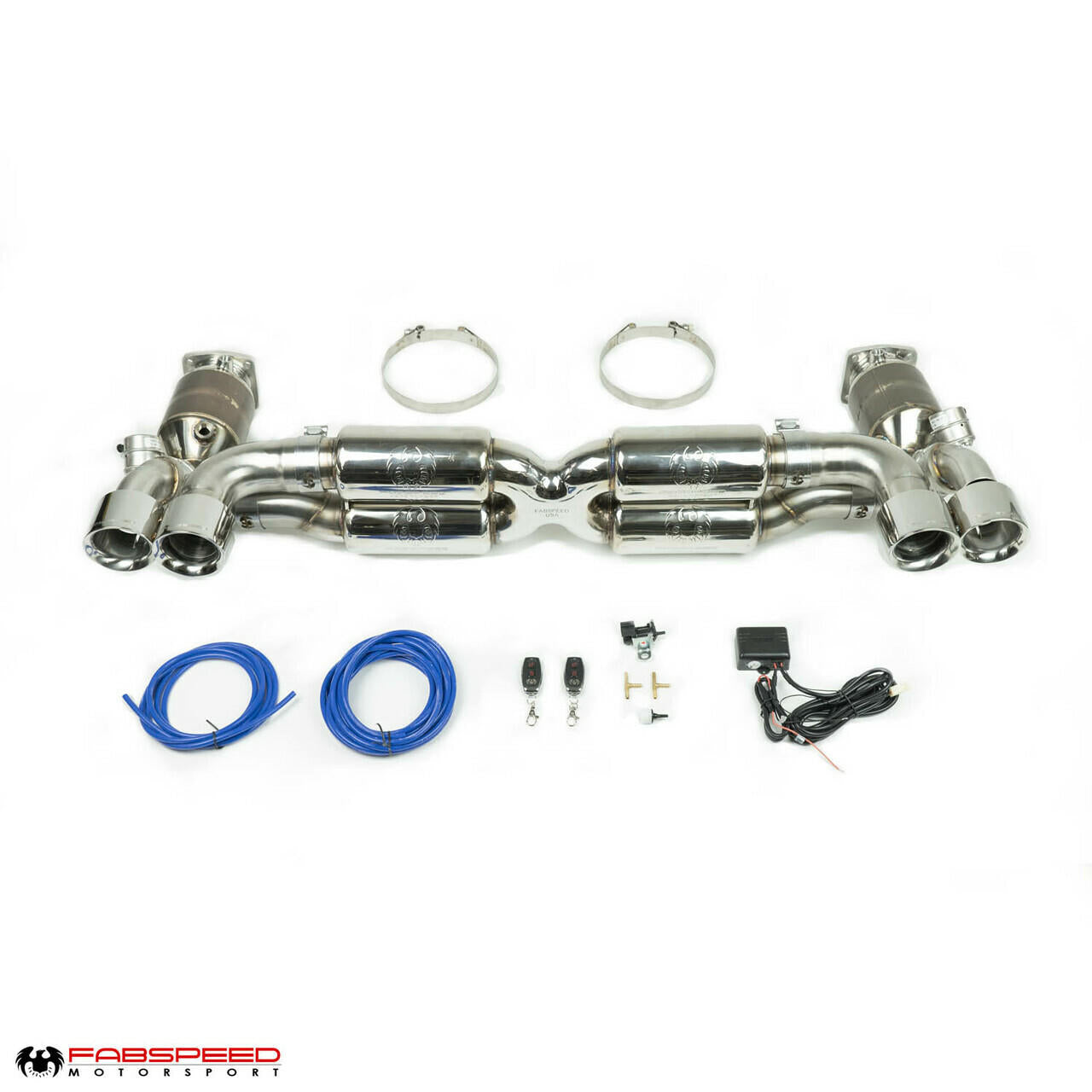 Fabspeed Porsche 997.2 Turbo / Turbo S Valvetronic Supersport X-Pipe Exhaust System 2010-2012 (FS.POR.9972T.SSXXVX)