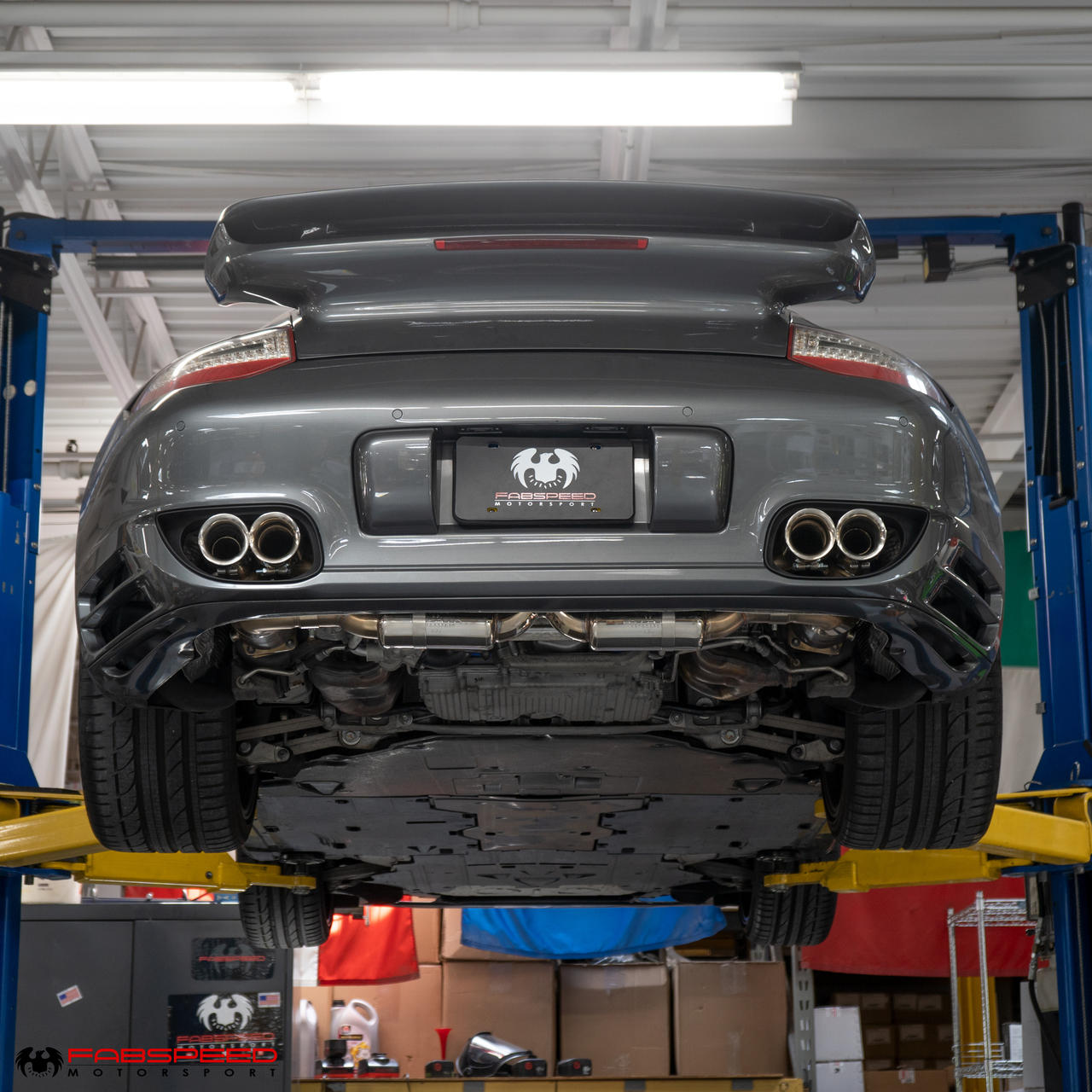 Fabspeed Porsche 997.2 Turbo / Turbo S Valvetronic Supersport X-Pipe Exhaust System 2010-2012 (FS.POR.9972T.SSXXVX)