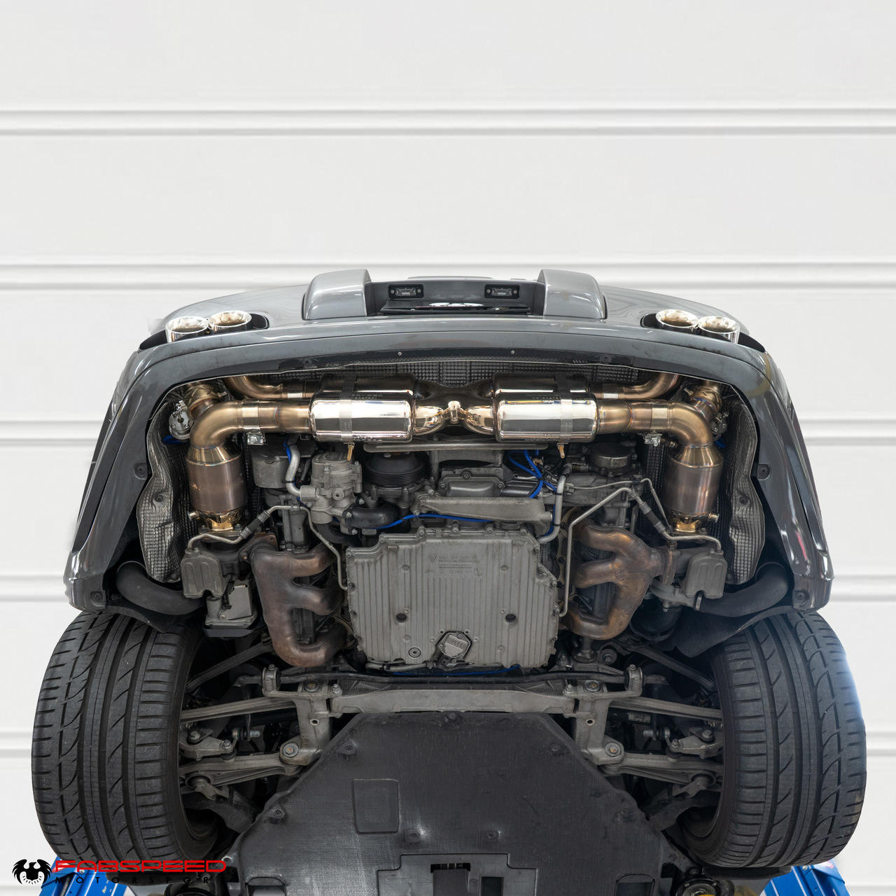 Fabspeed Porsche 997.2 Turbo / Turbo S Valvetronic Supersport X-Pipe Exhaust System 2010-2012 (FS.POR.9972T.SSXXVX)