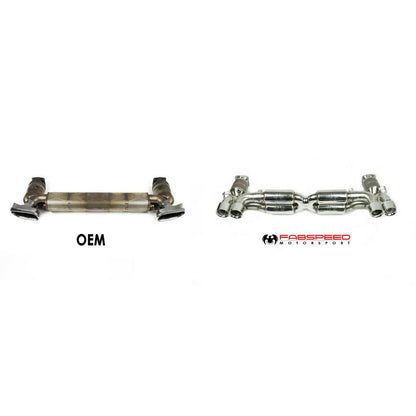 Fabspeed Porsche 997.2 Turbo / Turbo S Valvetronic Supersport X-Pipe Exhaust System 2010-2012 (FS.POR.9972T.SSXXVX)