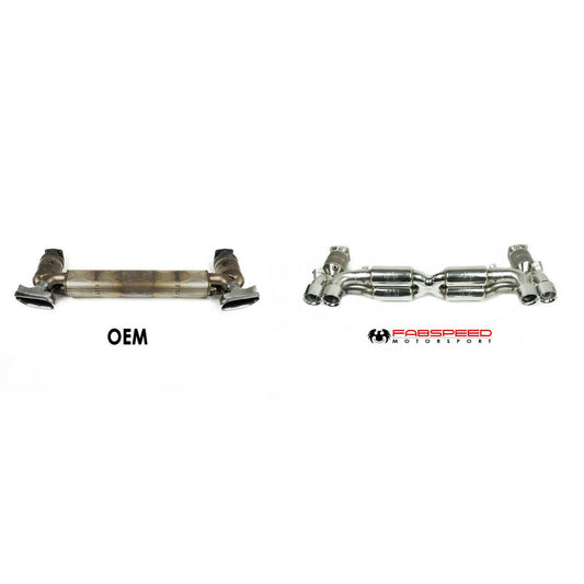 Fabspeed Porsche 997.2 Turbo / Turbo S Valvetronic Supersport X-Pipe Exhaust System 2010-2012 (FS.POR.9972T.SSXXVX)