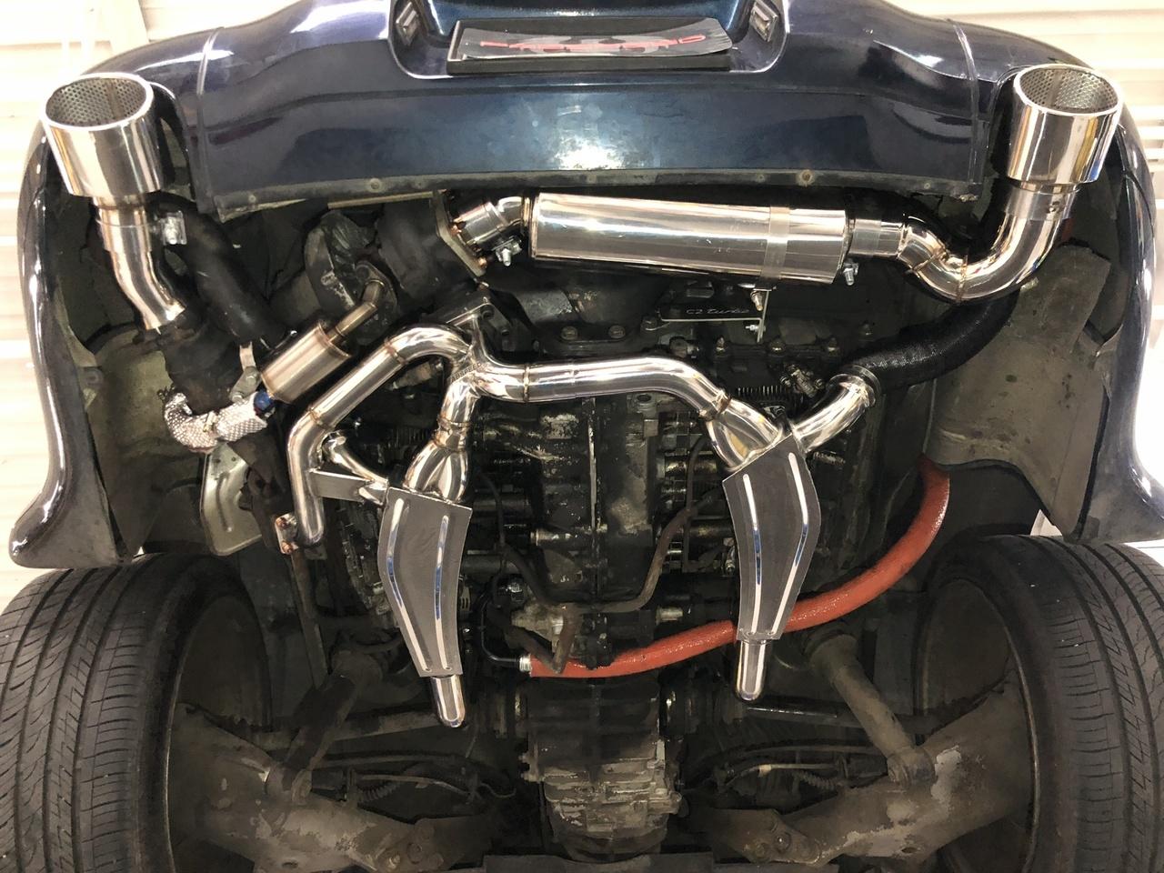 Fabspeed Porsche C2 Turbo, 964 Turbo 965 Sport Headers with Heat 1990-1994 (FS.POR.964T.SHDRWH)