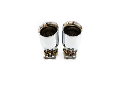 Fabspeed Porsche E3 Cayenne S 2.9L Turbo Deluxe Quad Style Tips (FS.POR.E3S.DLTX)