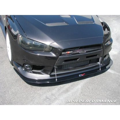 APR Mitsubishi Evolution X With OEM Lip Front Wind Splitter 2008-2016