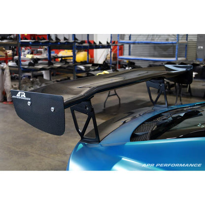 APR Audi R8 GTC-500 Adjustable Wing, With Carbon Fiber Active Spoiler Panel Replacement 2016-2022