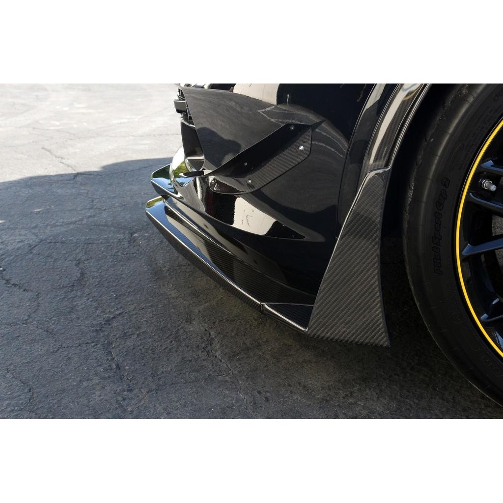 APR Chevrolet Corvette C7 Z06 Front Bumper Canards and Spats 2014-2019