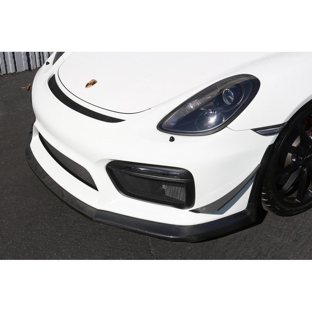APR Porsche 981 Cayman GT4 Front Bumper Canards 2015-2016