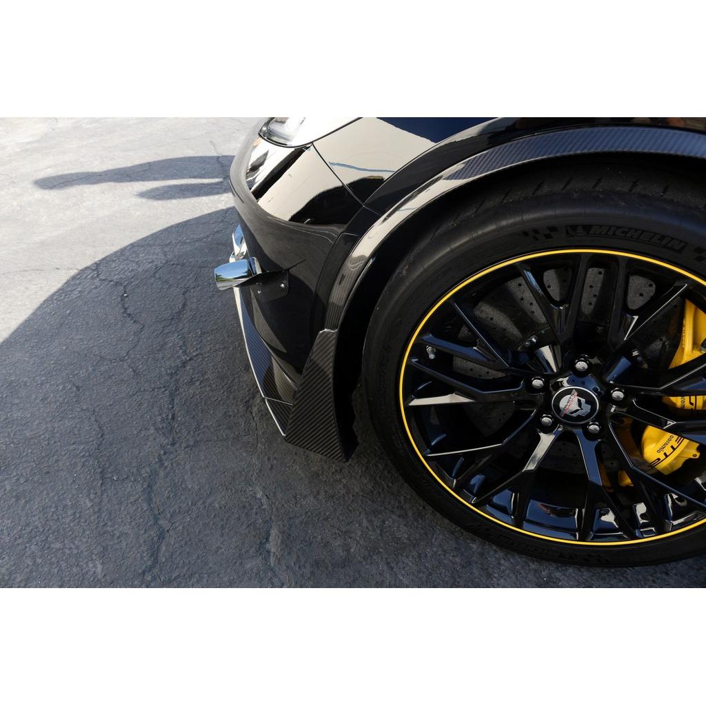 APR Chevrolet Corvette C7 Z06 Front Bumper Canards and Spats 2014-2019