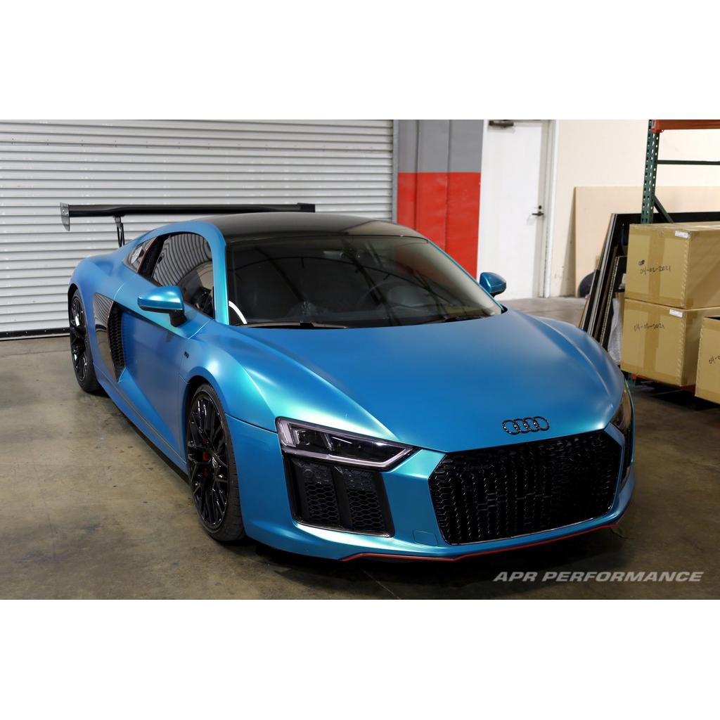 APR Audi R8 GTC-500 Adjustable Wing, With Carbon Fiber Active Spoiler Panel Replacement 2016-2022