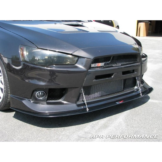APR Mitsubishi Evolution X With OEM Lip Front Wind Splitter 2008-2016