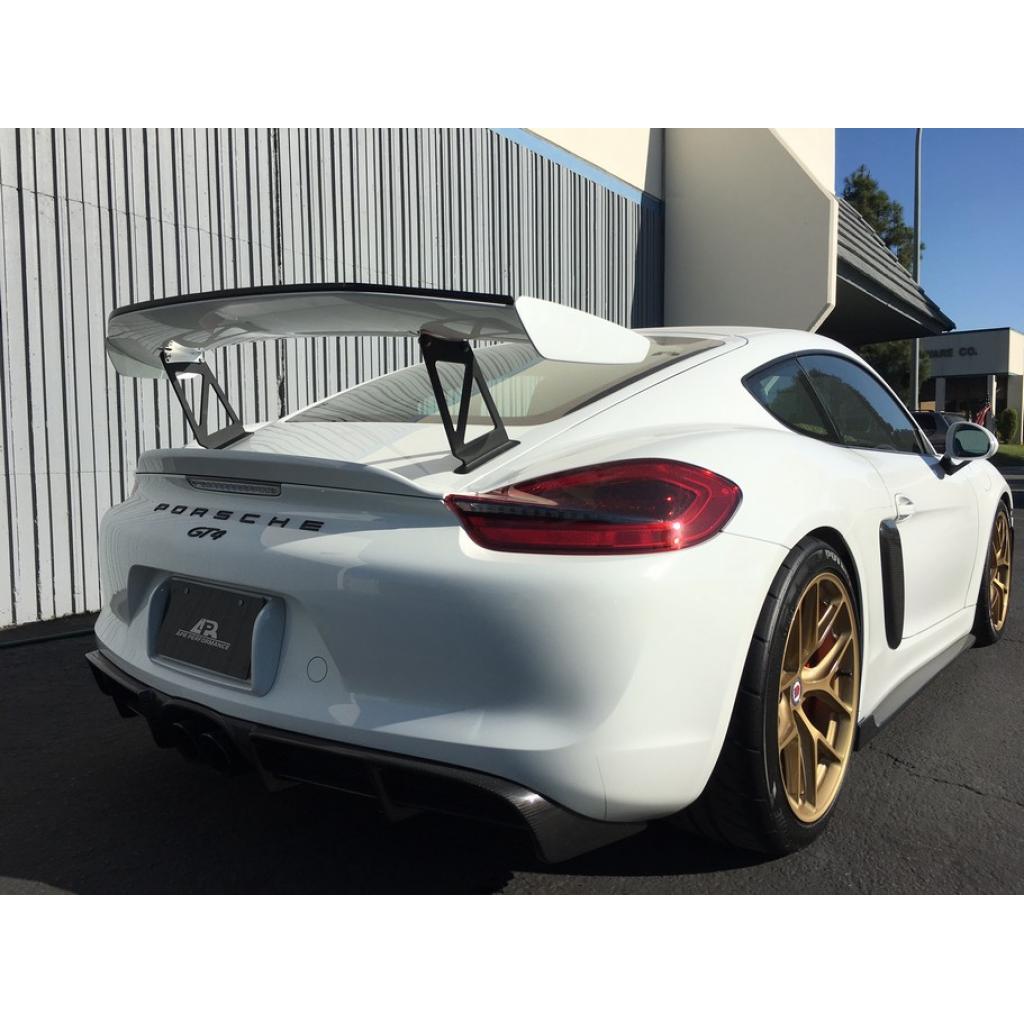 APR Porsche 981 Cayman GT4 Factory Wing Extension kit 2015-2016