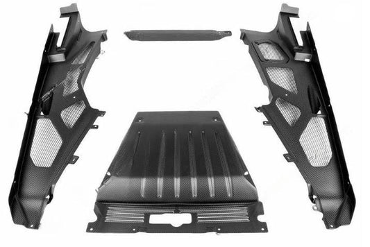 Fabspeed Carbon Fiber Engine Bay Panel Set - Vented Version -Lamborghini Huracan LP-580/610 (FS-CF-LAM-HUEBPSV)