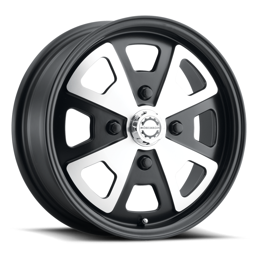 Mobelwagen Wheel (MW-730M-Schnell) Satin Black Machined Finish