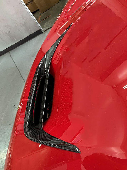 Fabspeed Carbon Fiber Center Hood Vent Cover - Ferrari F8 Tributo Coupe/Spider (FS-CF-FER-F8CHV)