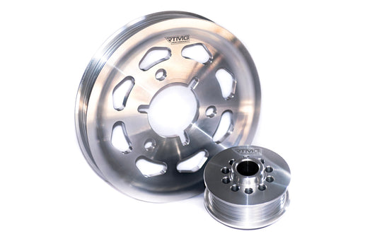 RTMG Upgraded Pulley Kit For Citroen Saxo / Peugeot Rallye 16V - TU Engines With A/C - Stock Dimensions